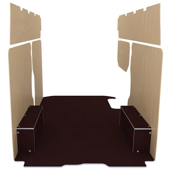 Habillage bois natural K4AD CP antidérapant équipement pour utilitaire Renault Trafic III 2014 