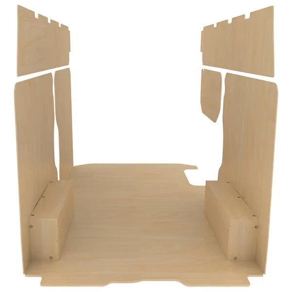 Habillage bois natural K4 CP brut équipement pour utilitaire Renault Trafic III 2014 