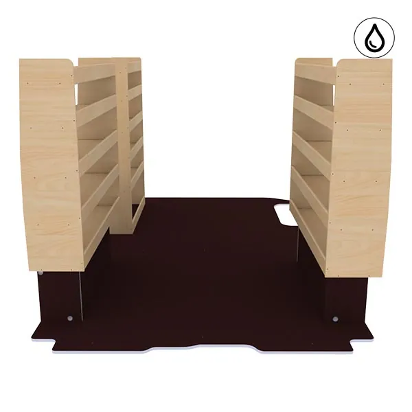 Aménagement bois optimum K5 CP antidérapant + vernis équipement pour utilitaire Renault Trafic III 2014 