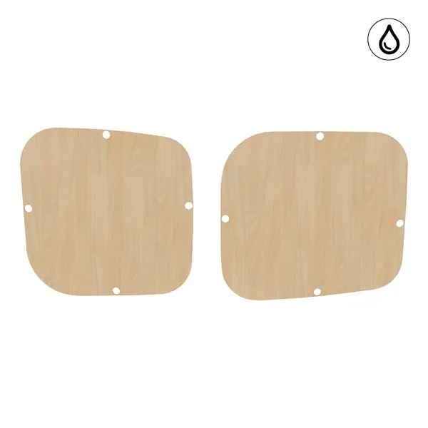 Portes arrière contreplaqué vernis équipement pour utilitaire Renault Trafic III 2014 