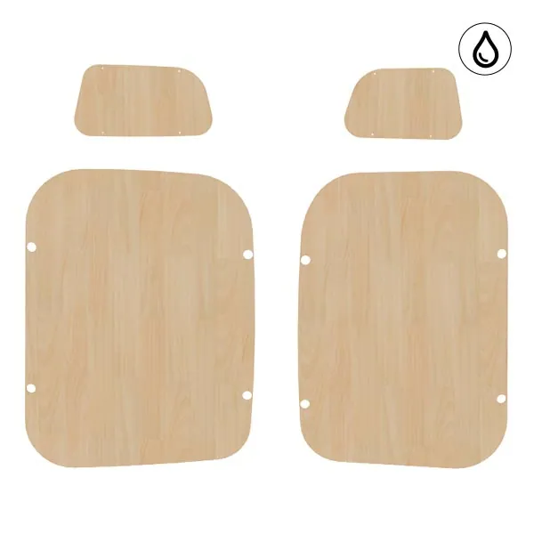 Portes arrière contreplaqué vernis équipement pour utilitaire Renault Trafic III 2014 