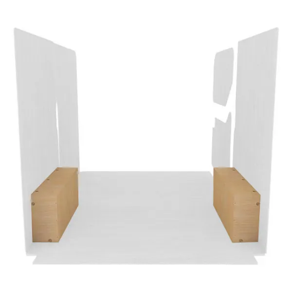 Passage de roues contreplaqué brut équipement pour utilitaire Renault Master III 2010 