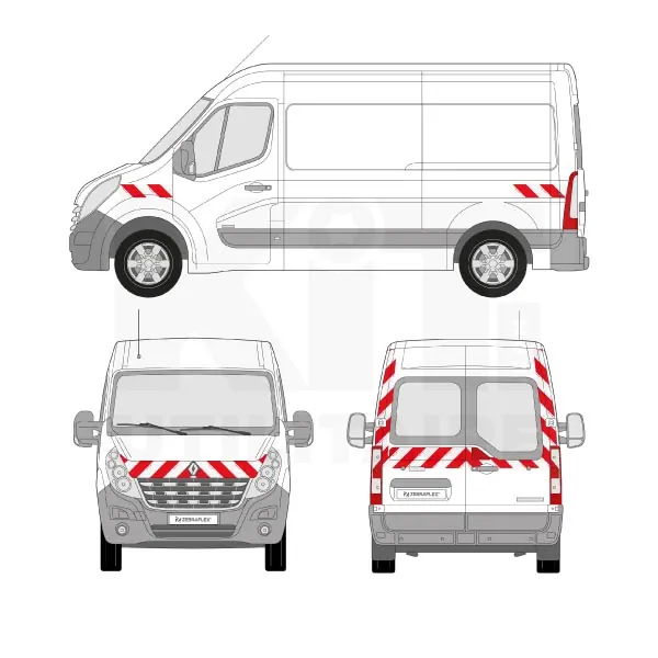 Kit de balisage Classe A - 2010 équipement pour utilitaire Renault Master III 2010 