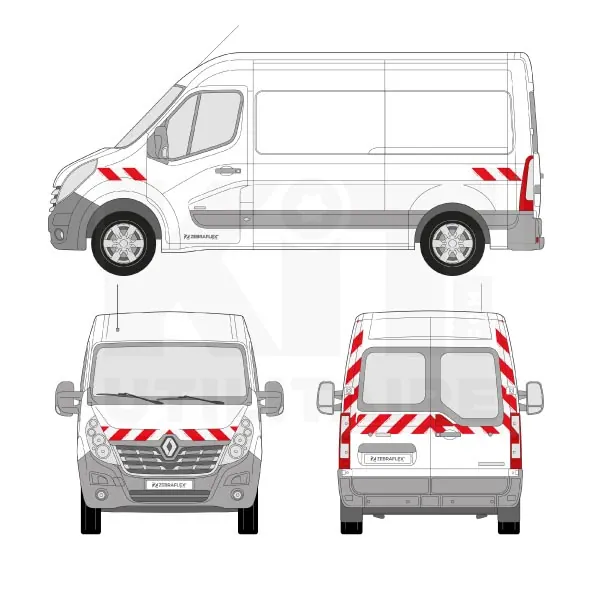Kit de balisage Classe A - 2014 équipement pour utilitaire Renault Master III 2010 