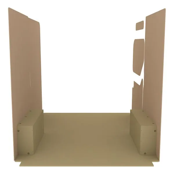 Habillage bois natural K2 aggloméré + MDF / Portes arrière incluses équipement pour utilitaire Renault Master III 2010 