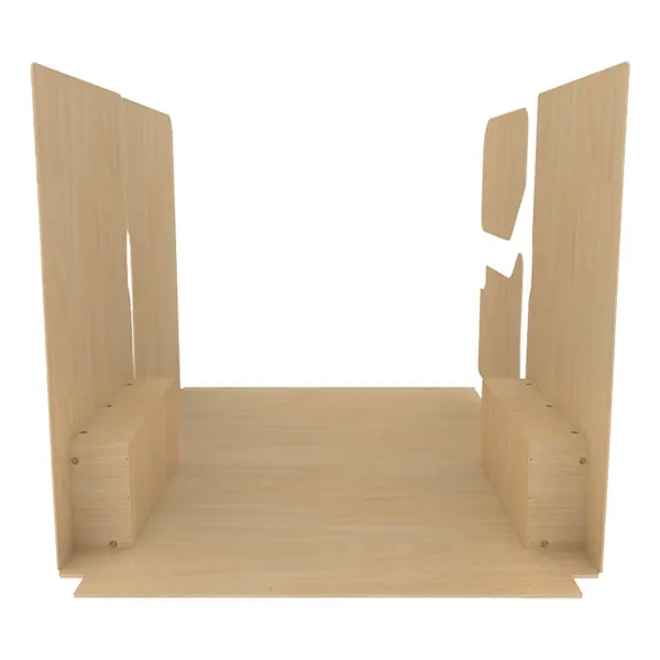 Habillage bois natural K4 CP brut équipement pour utilitaire Renault Master III 2010 
