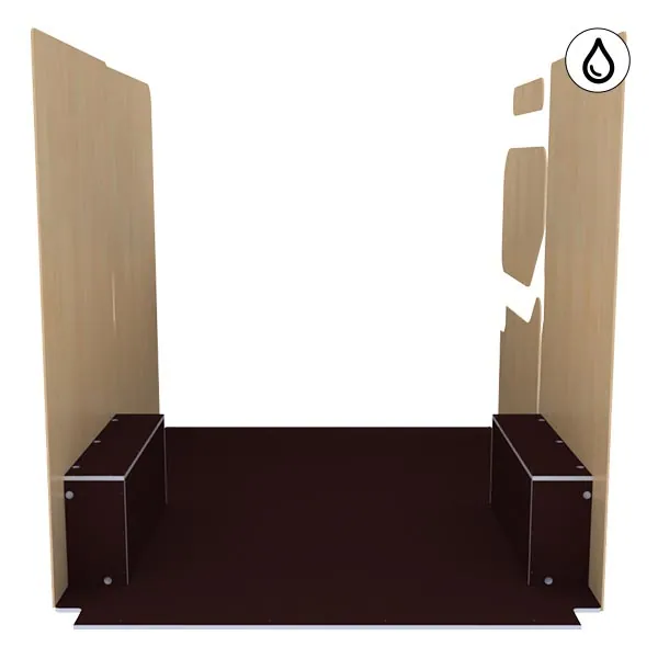 Habillage bois natural K5 CP antidérapant + vernis équipement pour utilitaire Renault Master III 2010 