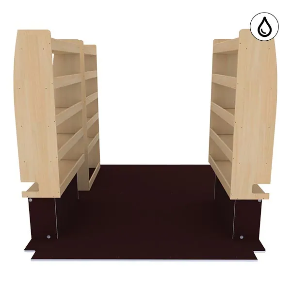 Aménagement bois optimum K5 CP antidérapant + vernis équipement pour utilitaire Renault Master III 2010 
