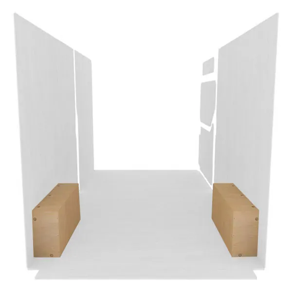 Passage de roues contreplaqué brut équipement pour utilitaire Renault Master III 2010 