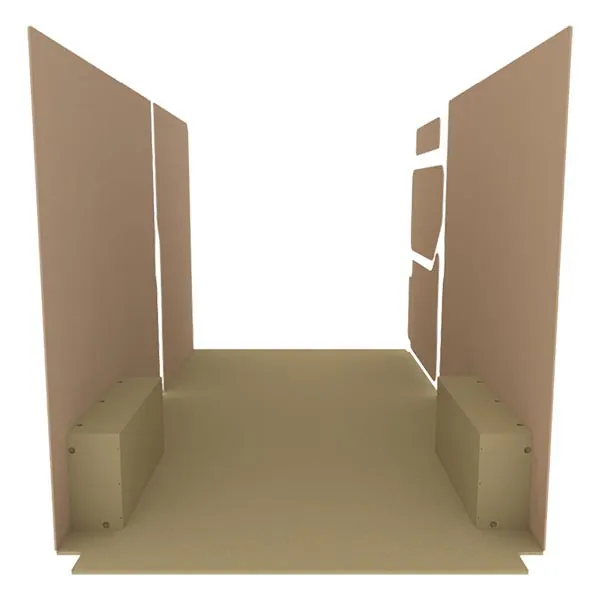 Habillage bois natural K2 aggloméré + MDF / Portes arrière incluses équipement pour utilitaire Renault Master III 2010 