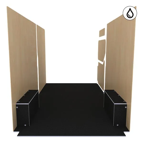 Habillage bois natural K5 CP antidérapant + vernis équipement pour utilitaire Renault Master III 2010 
