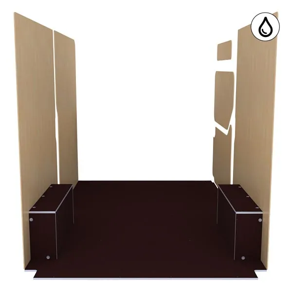 Habillage bois natural K5 CP antidérapant + vernis équipement pour utilitaire Renault Master III 2010 