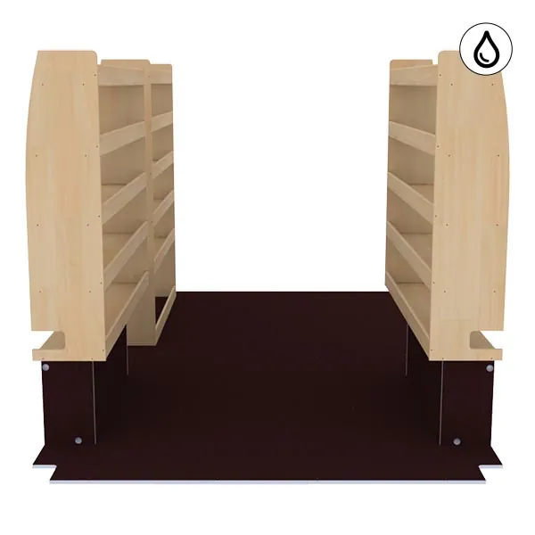 Aménagement bois optimum K5 CP antidérapant + vernis équipement pour utilitaire Renault Master III 2010 