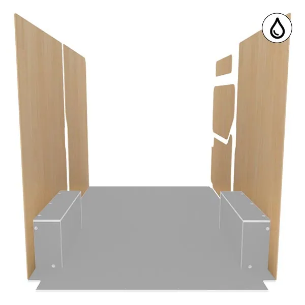 Latéraux contreplaqué vernis équipement pour utilitaire Renault Master III 2010 