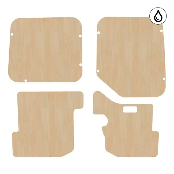 Portes arrière contreplaqué vernis équipement pour utilitaire Renault Master III 2010 