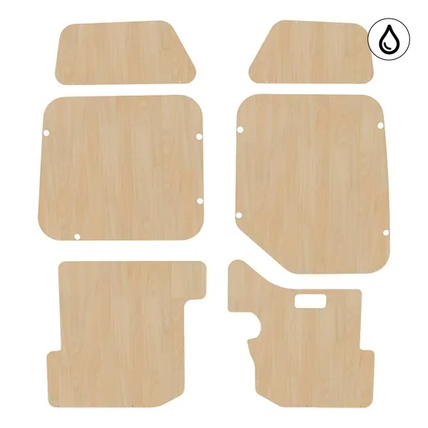 Portes arrière contreplaqué vernis équipement pour utilitaire Renault Master III 2010 