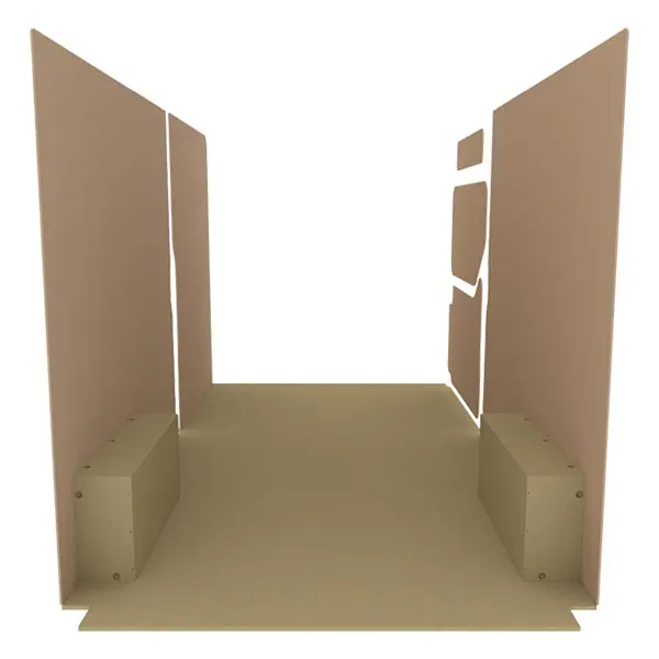 Habillage bois natural K2 aggloméré + MDF / Portes arrière incluses équipement pour utilitaire Renault Master III 2010 