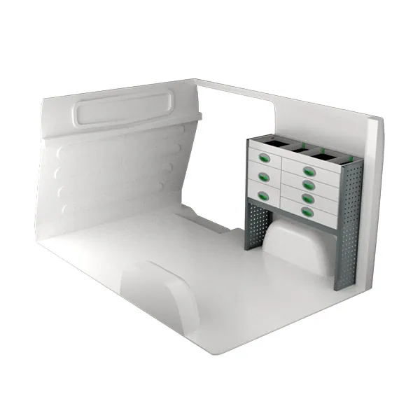 Aménagement métal côté droit équipement pour utilitaire Citroen Jumpy II 2007 