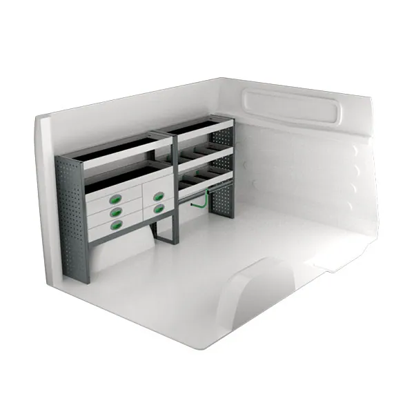 Aménagement métal côté gauche équipement pour utilitaire Citroen Jumpy II 2007 