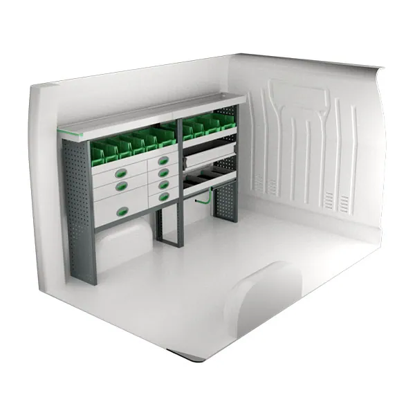 Aménagement métal côté gauche équipement pour utilitaire Renault Master III 2010 