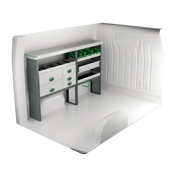 Aménagement métal côté gauche équipement pour utilitaire Renault Master III 2010 