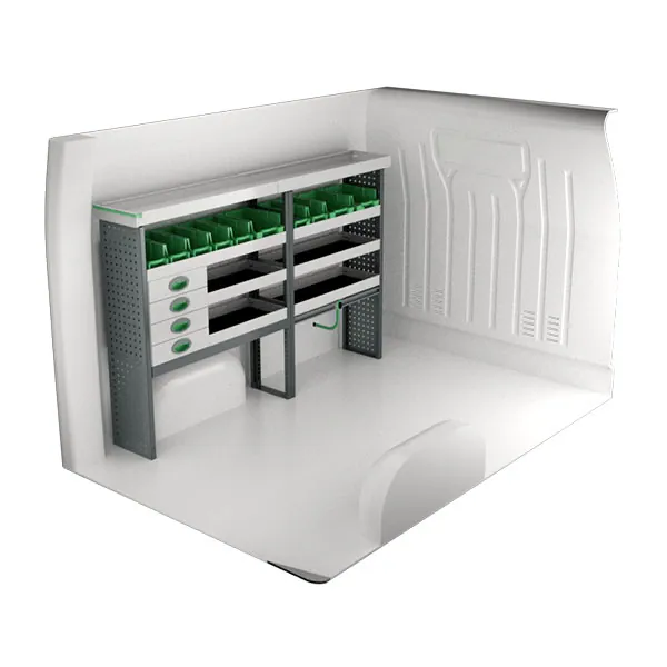 Aménagement métal côté gauche équipement pour utilitaire Renault Master III 2010 