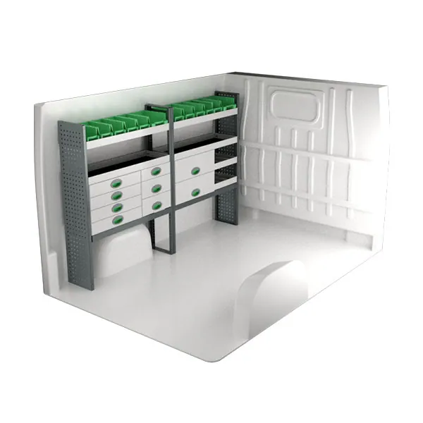 Aménagement métal côté gauche équipement pour utilitaire Peugeot Boxer II 2006 