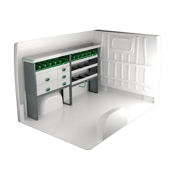 Aménagement métal côté gauche équipement pour utilitaire Peugeot Boxer II 2006 