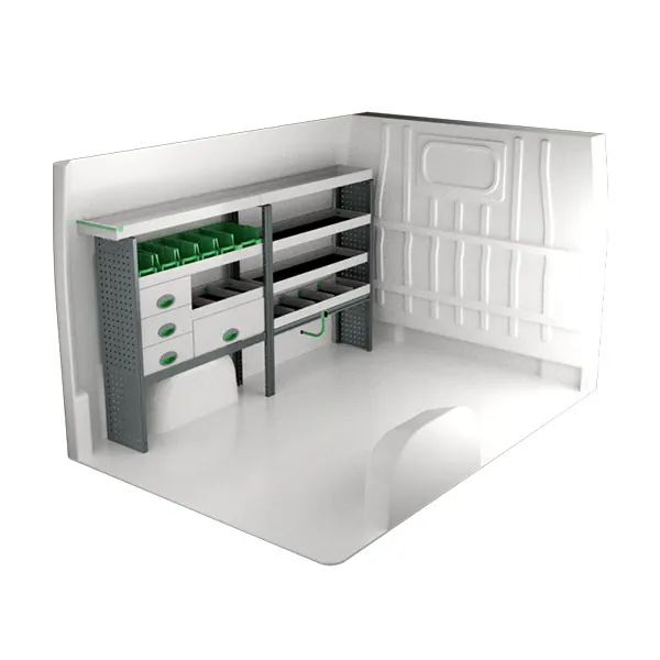 Aménagement métal côté gauche équipement pour utilitaire Peugeot Boxer II 2006 