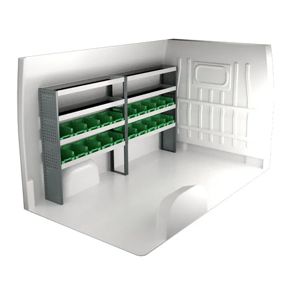 Aménagement métal côté gauche équipement pour utilitaire Peugeot Boxer II 2006 