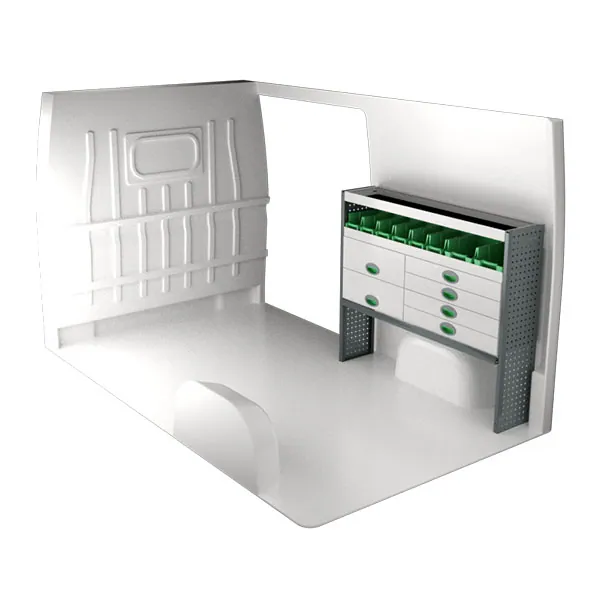 Aménagement métal côté droit équipement pour utilitaire Peugeot Boxer II 2006 