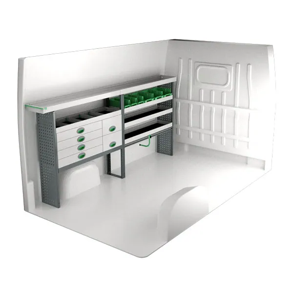 Aménagement métal côté gauche équipement pour utilitaire Peugeot Boxer II 2006 
