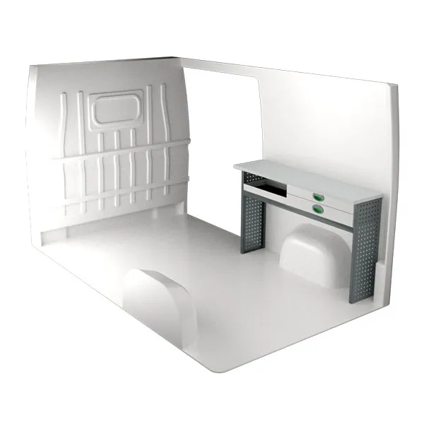 Aménagement métal côté droit équipement pour utilitaire Peugeot Boxer II 2006 