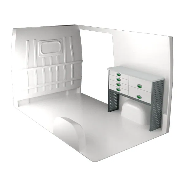 Aménagement métal côté droit équipement pour utilitaire Peugeot Boxer II 2006 
