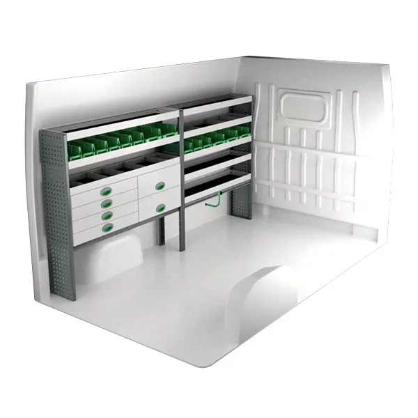 Aménagement métal côté gauche équipement pour utilitaire Peugeot Boxer II 2006 