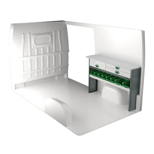 Aménagement métal côté droit équipement pour utilitaire Peugeot Boxer II 2006 
