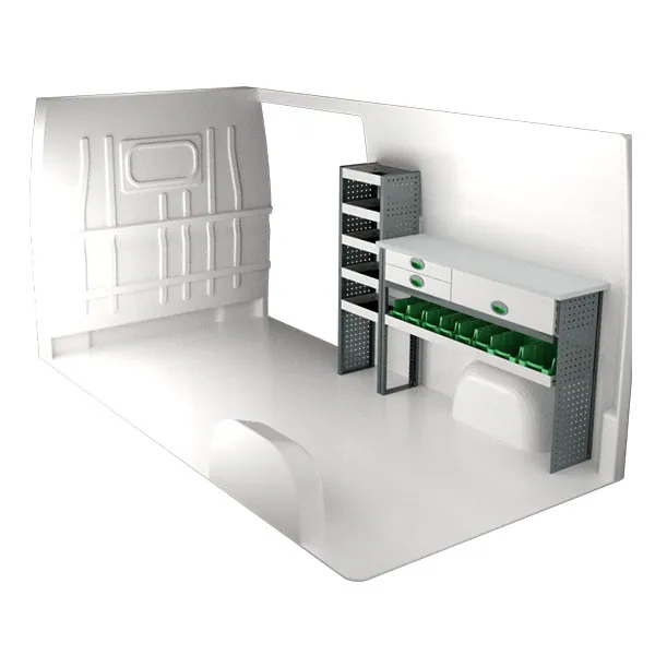 Aménagement métal côté droit équipement pour utilitaire Peugeot Boxer II 2006 