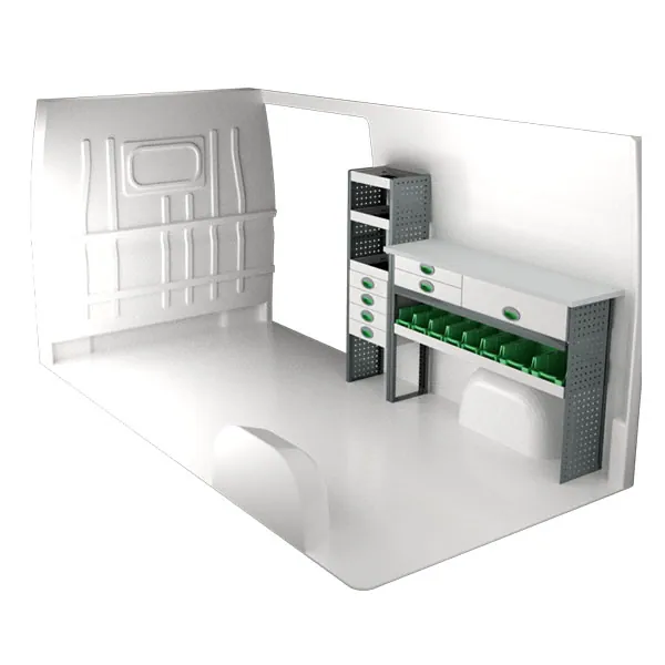 Aménagement métal côté droit équipement pour utilitaire Peugeot Boxer II 2006 