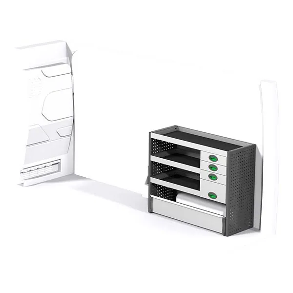 Aménagement métal côté droit équipement pour utilitaire Ford Transit V 2013 