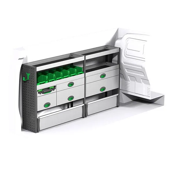 Aménagement métal côté gauche équipement pour utilitaire Mercedes Vito III 2014 