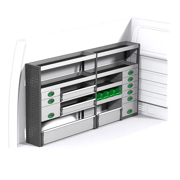 Aménagement métal côté gauche équipement pour utilitaire Mercedes Sprinter II 2006 