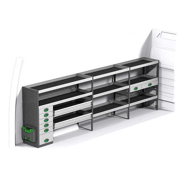 Aménagement métal côté gauche équipement pour utilitaire Mercedes Sprinter II 2006 
