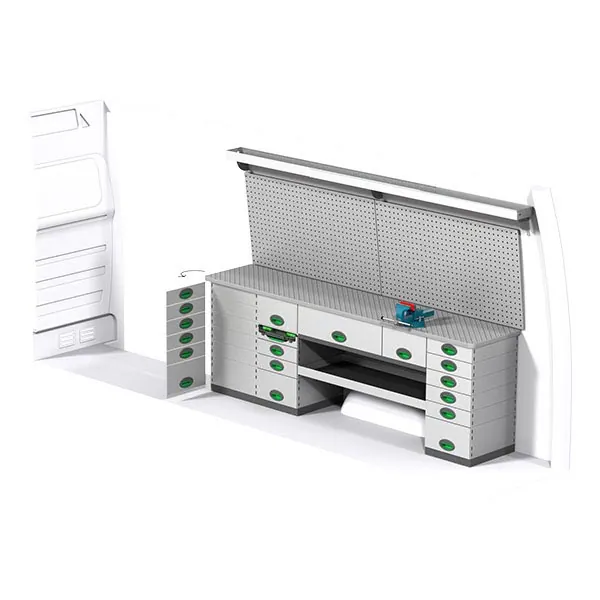 Aménagement métal côté droit équipement pour utilitaire Mercedes Sprinter II 2006 