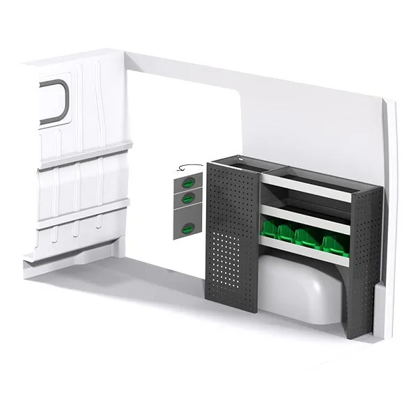 Aménagement métal côté droit équipement pour utilitaire Peugeot Boxer II 2006 