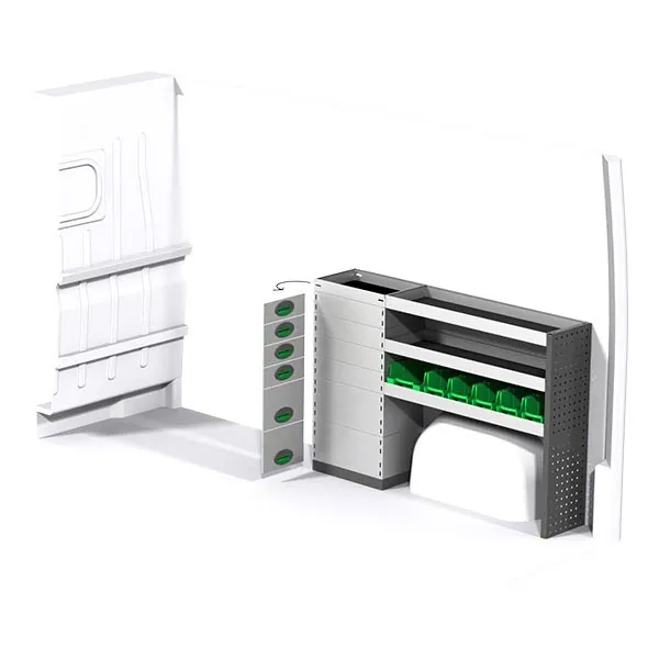 Aménagement métal côté droit équipement pour utilitaire Peugeot Boxer II 2006 