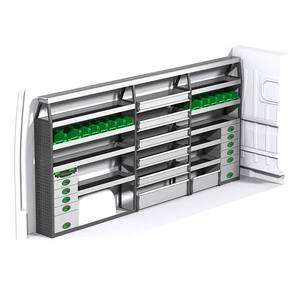Aménagement métal côté gauche équipement pour utilitaire Peugeot Boxer II 2006 