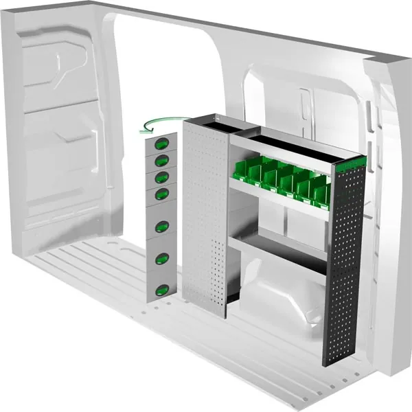 Aménagement métal côté droit équipement pour utilitaire Renault Master IV 2024 
