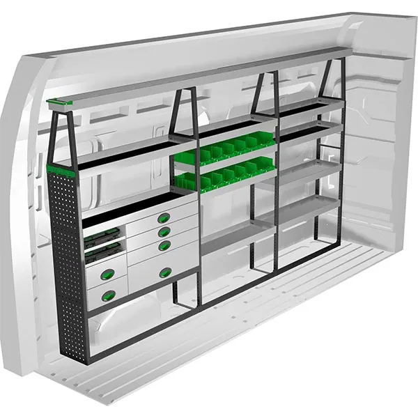 Aménagement métal côté gauche équipement pour utilitaire Renault Master IV 2024 