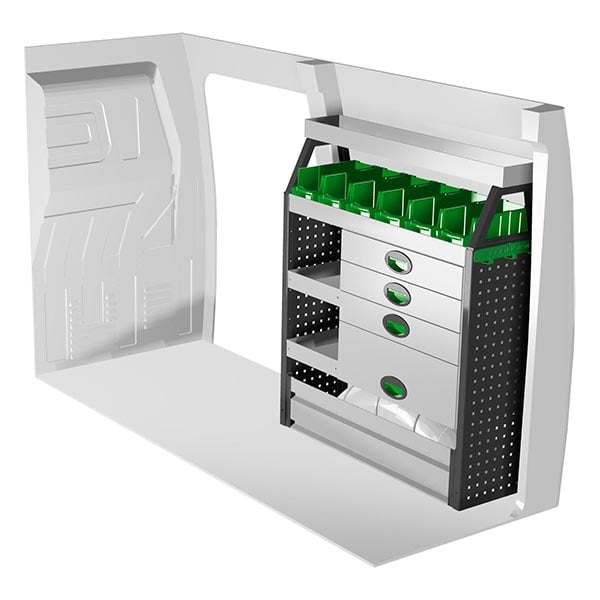 Aménagement métal côté droit équipement pour utilitaire Maxus EdelIVer3 2024 