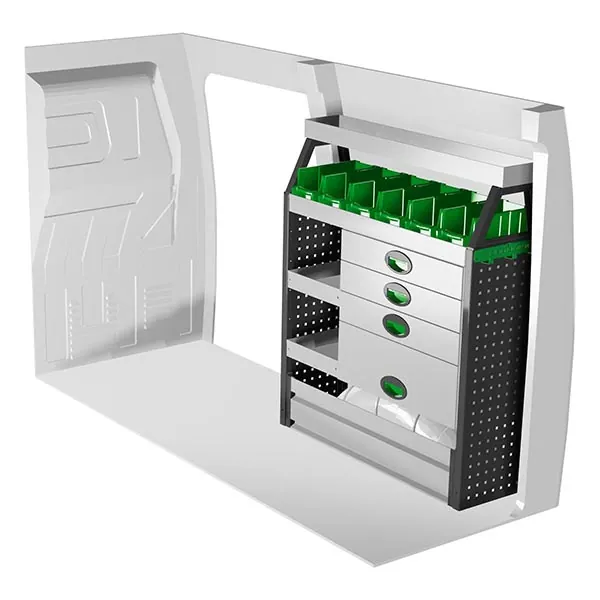 Aménagement métal côté droit équipement pour utilitaire Maxus EdelIVer3 2024 